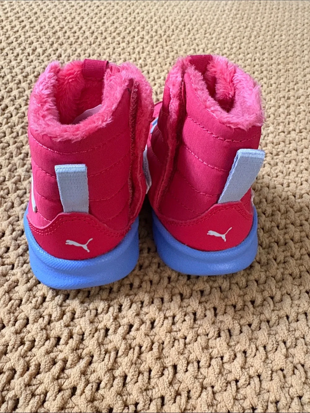 NWOT Puma Bao 3 Boot Pink and Blue Toddler' Fur-Lined Snow Boots Size 5